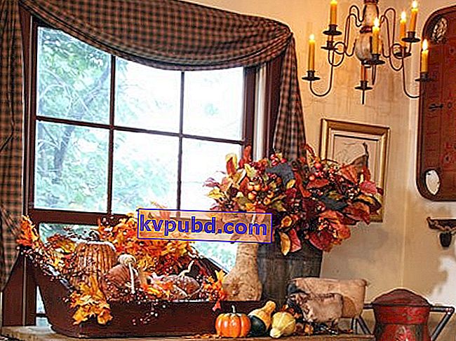 Hvordan arrangeres en efterårsvindueskarm?  - Husk, at et vellykket vinduesarrangement ikke kun er et velvalgt gardin, men også et smagfuldt ...
